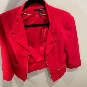 Red White House black market blazer - like new